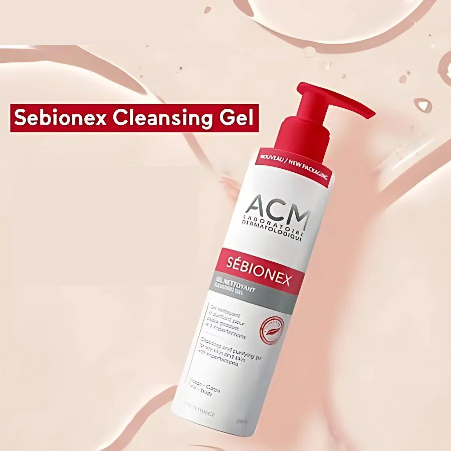 Sữa rửa mặt cho da dầu mụn ACM Sebionex Cleansing Gel 200ml - hình ảnh 3 tại Nhà thuốc O2 SKIN