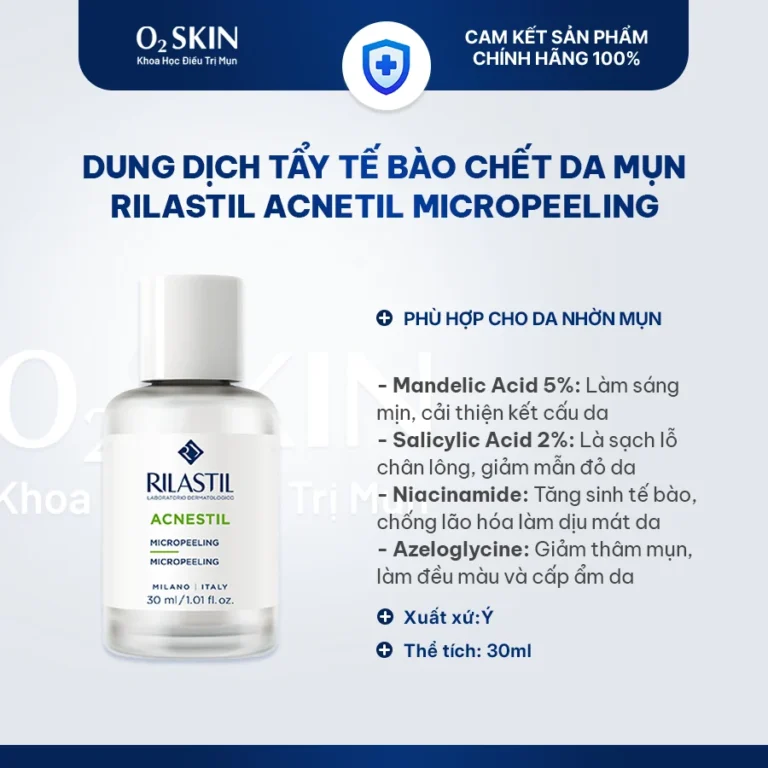 Tẩy tế bào chết Rilastil Acnestil Micropeeling AHA 5% BHA 2% 30ml