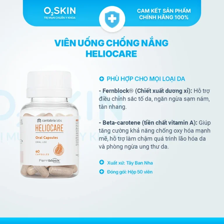 Viên uống chống nắng Heliocare hộp 60 viên