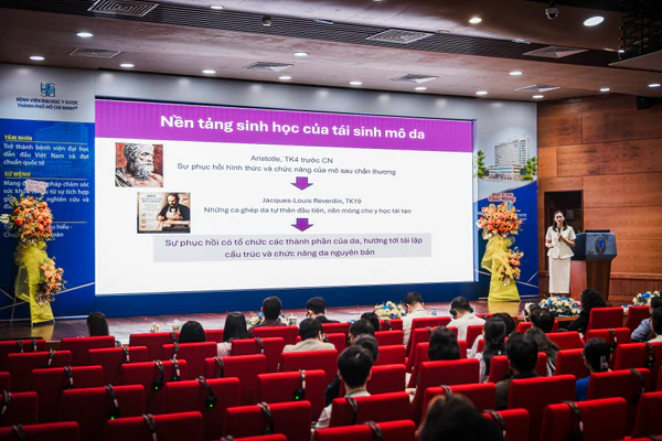 Báo cáo về nền tảng sinh học của tái sinh mô da tại hội thảo