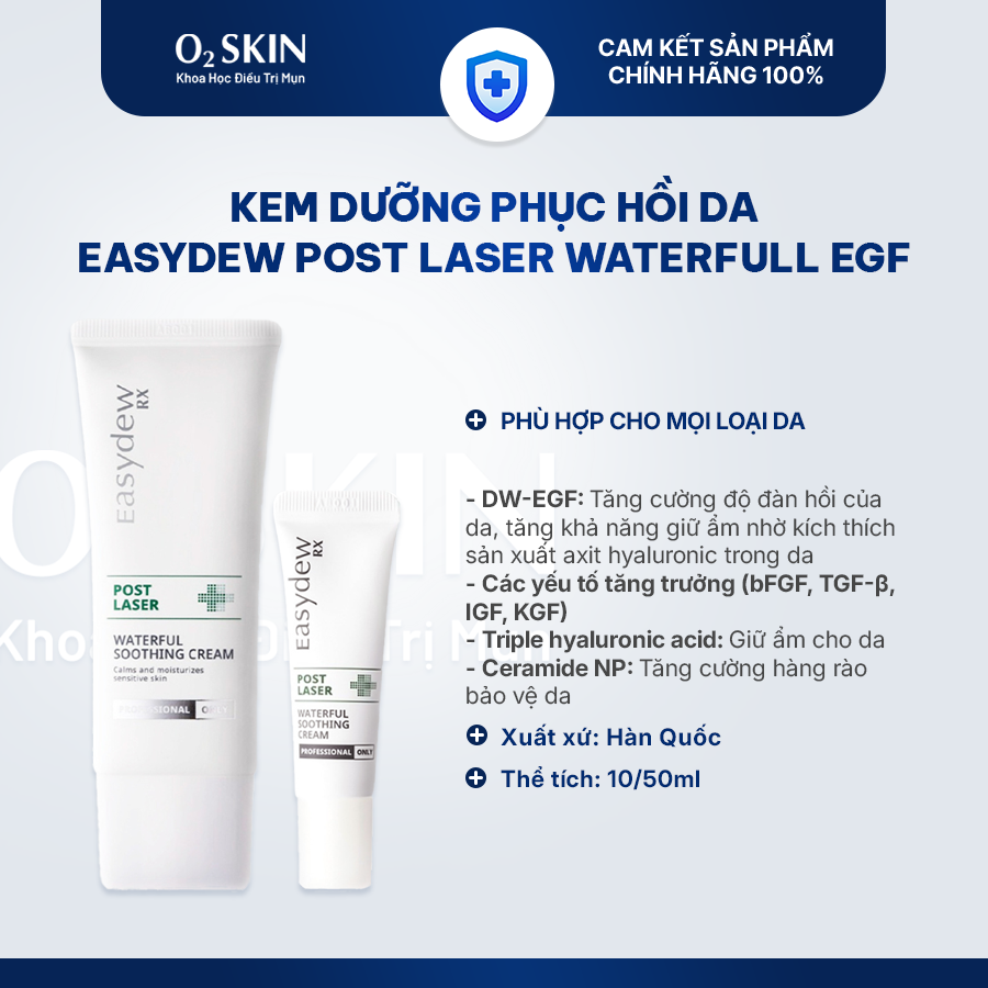 Kem dưỡng phục hồi da Easy Dew Post Laser WaterFull EGF