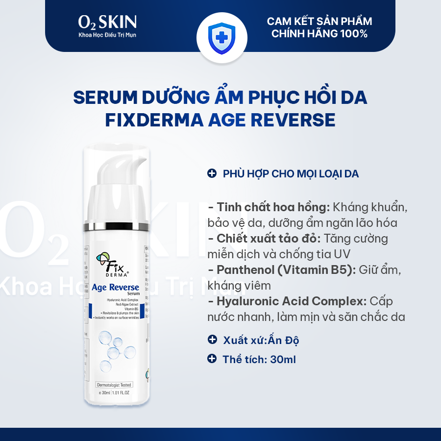 Serum giảm nếp nhăn Fixderma Age Reverse Serum 30ml