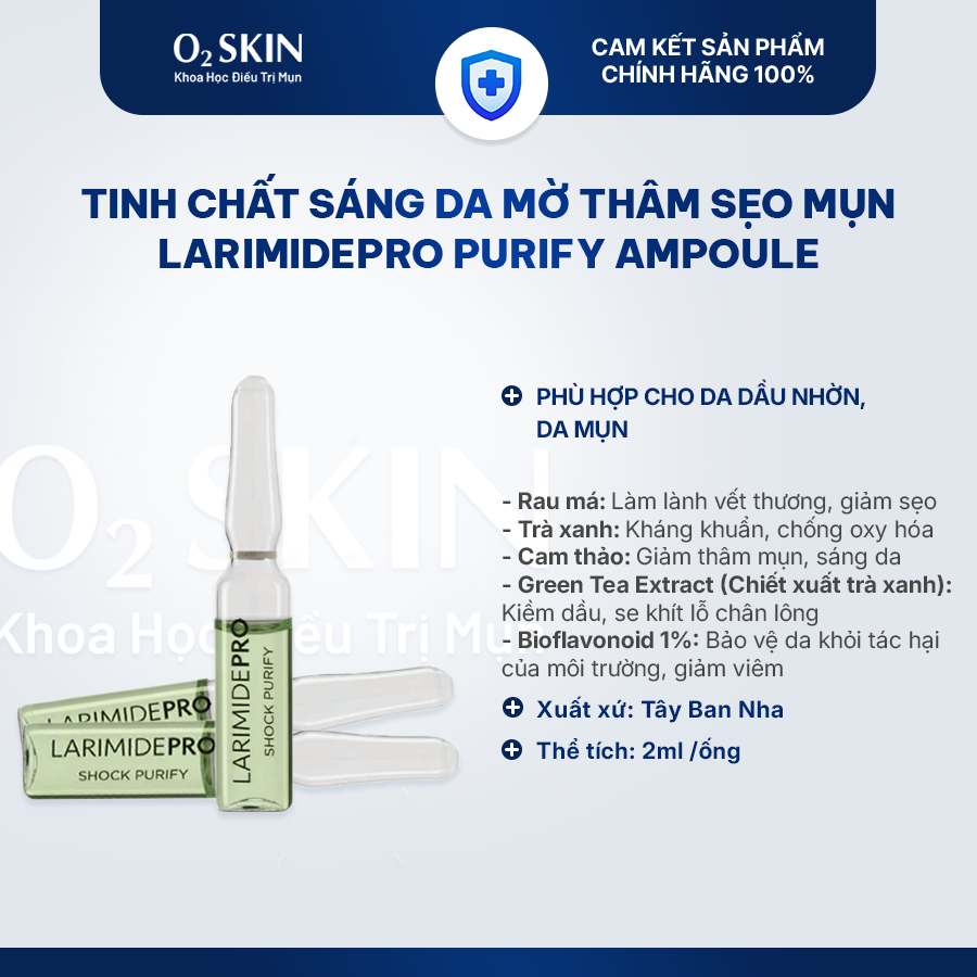 Tinh chất cho da dầu mụn LARIMIDEPRO Purify Ampoule