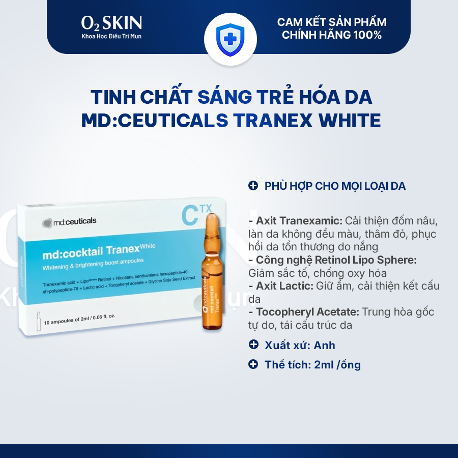 Serum làm trắng và chống nhăn da MD:Ceuticals
