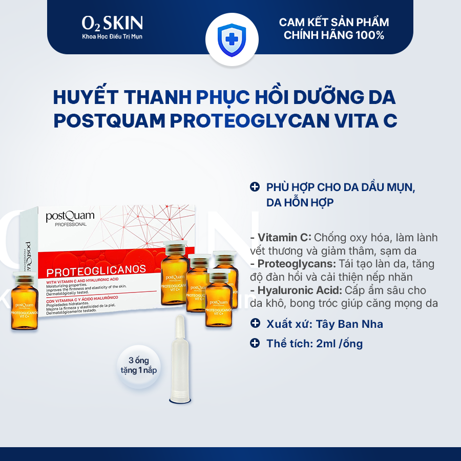Tinh chất dưỡng da PostQuam Proteoglycan Vita C HA